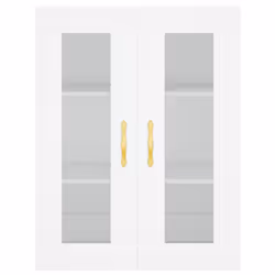 vidaXL Wall Mounted Cabinets Bathroom Cabinet 2 pcs White Engineered Wood - Additional view 5