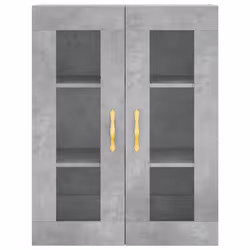 vidaXL Wall Mounted Cabinets Cupboard 2 pcs Concrete Grey Engineered Wood - Additional view 5