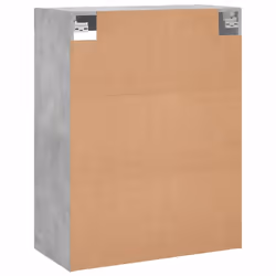 vidaXL Wall Mounted Cabinets Cupboard 2 pcs Concrete Grey Engineered Wood - Additional view 7