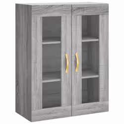 vidaXL Wall Mounted Cabinets Side Cabinet 2 pcs Grey Sonoma Engineered Wood - Additional view 4