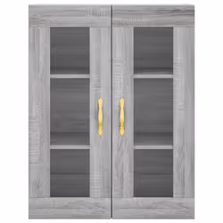 vidaXL Wall Mounted Cabinets Side Cabinet 2 pcs Grey Sonoma Engineered Wood - Additional view 5