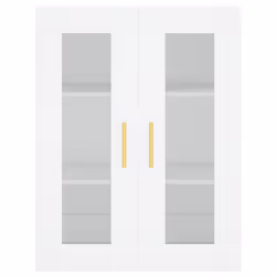vidaXL Wall Mounted Cabinets Storage Wall Cupboard2 pcs White Engineered Wood - Additional view 5