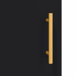vidaXL Wall Mounted Cabinets Storage Wall Cupboard2 pcs Black Engineered Wood - Additional view 8
