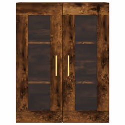 vidaXL Wall Mounted Cabinets Storage Cupboard2 pcs Smoked Oak Engineered Wood - Additional view 5