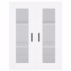 vidaXL Wall Mounted Cabinets Storage Wall Cupboard2 pcs White Engineered Wood - Additional view 5