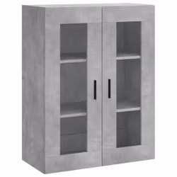 vidaXL Wall Mounted Cabinets Wall Cupboard2 pcs Concrete Grey Engineered Wood - Additional view 4