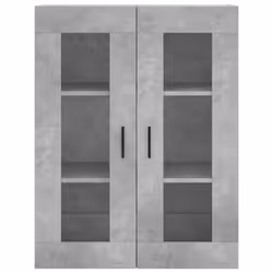 vidaXL Wall Mounted Cabinets Wall Cupboard2 pcs Concrete Grey Engineered Wood - Additional view 5