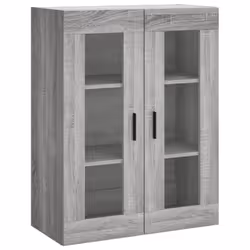 vidaXL Wall Mounted Cabinets Storage Cupboard2 pcs Grey Sonoma Engineered Wood - Additional view 4