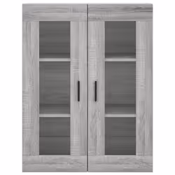 vidaXL Wall Mounted Cabinets Storage Cupboard2 pcs Grey Sonoma Engineered Wood - Additional view 5