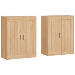 vidaXL Wall Mounted Cabinets Storage Cabinet 2 pcs Sonoma Oak Engineered Wood