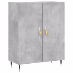 vidaXL Highboard Sideboard Tall Storage Cabinet Side Cabinet Engineered Wood - concrete grey, 2 doors - Additional view 6