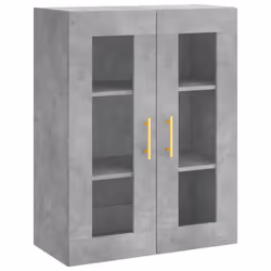 vidaXL Highboard Sideboard Tall Storage Cabinet Side Cabinet Engineered Wood - concrete grey, 2 doors - Additional view 4