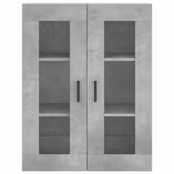 vidaXL Highboard Sideboard Tall Storage Cabinet Side Cabinet Engineered Wood - concrete grey, 2 doors - Additional view 5