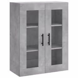 vidaXL Highboard Sideboard Cupboard Side Cabinet Concrete Grey Engineered Wood - Additional view 4