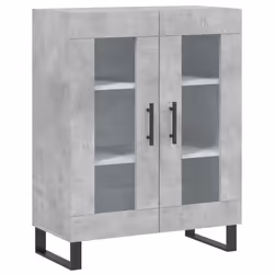 vidaXL Highboard Sideboard Cupboard Side Cabinet Concrete Grey Engineered Wood - Additional view 6