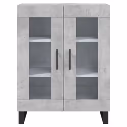 vidaXL Highboard Sideboard Cupboard Side Cabinet Concrete Grey Engineered Wood - Additional view 7