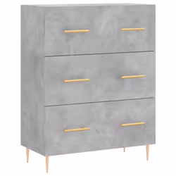 vidaXL Highboard Sideboard Cupboard Side Cabinet Concrete Grey Engineered Wood - Additional view 6