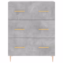 vidaXL Highboard Sideboard Cupboard Side Cabinet Concrete Grey Engineered Wood - Additional view 7