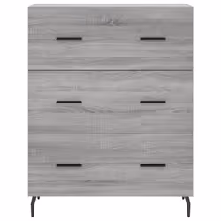 vidaXL Highboard Sideboard Tall Storage Cabinet Side Cabinet Engineered Wood - grey sonoma, 3 drawers - Additional view 7