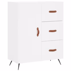 vidaXL Highboard Sideboard Cupboard Storage Cabinet White Engineered Wood - Additional view 6