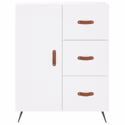 vidaXL Highboard Sideboard Cupboard Storage Cabinet White Engineered Wood - Additional view 7