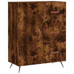 vidaXL Highboard Sideboard Cupboard Storage Cabinet Smoked Oak Engineered Wood - Additional view 6