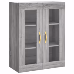 vidaXL Highboard Sideboard Tall Storage Cabinet Side Cabinet Engineered Wood - grey sonoma, 1 door 3 drawers - Additional view 4