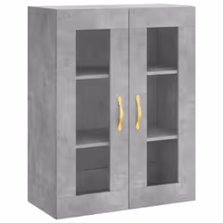 vidaXL Highboard Sideboard Tall Storage Cabinet Side Cabinet Engineered Wood - concrete grey, 2 doors 2 drawers - Additional view 4