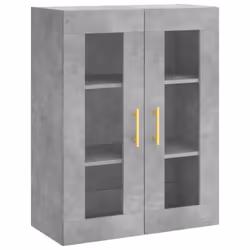 vidaXL Highboard Sideboard Tall Storage Cabinet Side Cabinet Engineered Wood - concrete grey, 2 doors 2 drawers - Additional view 4