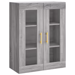 vidaXL Highboard Sideboard Tall Storage Cabinet Side Cabinet Engineered Wood - grey sonoma, 2 doors 2 drawers - Additional view 4