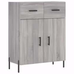 vidaXL Highboard Sideboard Cupboard Side Cabinet Grey Sonoma Engineered Wood - Additional view 6