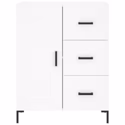 vidaXL Highboard Sideboard Cupboard Storage Cabinet White Engineered Wood - Additional view 7