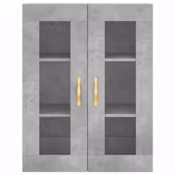 vidaXL Highboard Sideboard Tall Storage Cabinet Side Cabinet Engineered Wood - concrete grey, 3 shelves - Additional view 5