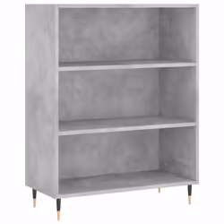 vidaXL Highboard Sideboard Tall Storage Cabinet Side Cabinet Engineered Wood - concrete grey, 3 shelves - Additional view 6
