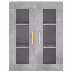 vidaXL Highboard Sideboard Tall Storage Cabinet Side Cabinet Engineered Wood - concrete grey, 3 shelves - Additional view 5
