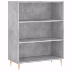 vidaXL Highboard Sideboard Tall Storage Cabinet Side Cabinet Engineered Wood - concrete grey, 3 shelves - Additional view 6