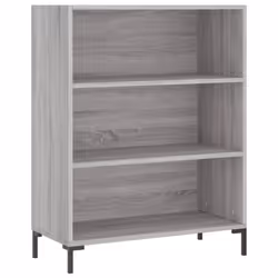 vidaXL Highboard Sideboard Tall Storage Cabinet Side Cabinet Engineered Wood - grey sonoma, 3 shelves - Additional view 6