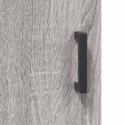 vidaXL Highboard Sideboard Tall Storage Cabinet Side Cabinet Engineered Wood - grey sonoma, 3 shelves - Additional view 8