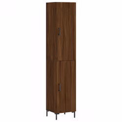 vidaXL Highboard Sideboard Cupboard Storage Cabinet Brown Oak Engineered Wood
