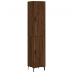 vidaXL Highboard Sideboard Cupboard Storage Cabinet Brown Oak Engineered Wood