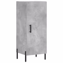 vidaXL Highboard Sideboard Tall Storage Cabinet Side Cabinet Engineered Wood - concrete grey, 1 door - Additional view 6