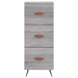 vidaXL Highboard Sideboard Cupboard Side Cabinet Brown Oak Engineered Wood - grey sonoma - Additional view 5