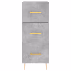 vidaXL Highboard Sideboard Cupboard Side Cabinet Brown Oak Engineered Wood - concrete grey - Additional view 5