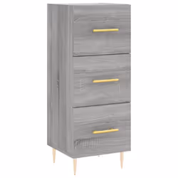 vidaXL Highboard Sideboard Cupboard Side Cabinet Brown Oak Engineered Wood - grey sonoma - Additional view 4