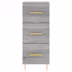 vidaXL Highboard Sideboard Cupboard Side Cabinet Brown Oak Engineered Wood - grey sonoma - Additional view 5