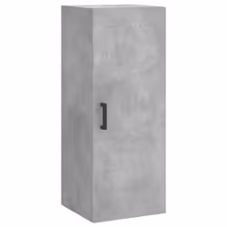 vidaXL Highboard Sideboard Storage Cabinet High Gloss White Engineered Wood - concrete grey - Additional view 6