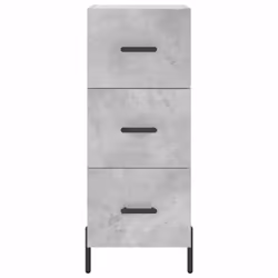 vidaXL Highboard Sideboard Storage Cabinet Side Cabinet White Engineered Wood - concrete grey - Additional view 5