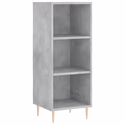 vidaXL Highboard Sideboard Tall Storage Cabinet Side Cabinet Engineered Wood - concrete grey, 3 shelves - Additional view 4