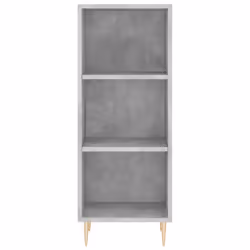 vidaXL Highboard Sideboard Tall Storage Cabinet Side Cabinet Engineered Wood - concrete grey, 3 shelves - Additional view 5