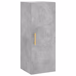 vidaXL Highboard Sideboard Tall Storage Cabinet Side Cabinet Engineered Wood - concrete grey, 3 shelves - Additional view 6